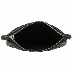 abro Umhängetaschen<Piuma Umhängetasche Leder 26 cm black-gold