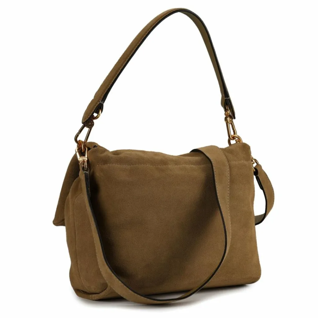 abro Schultertaschen<Temi Schultertasche Leder 26 cm mud