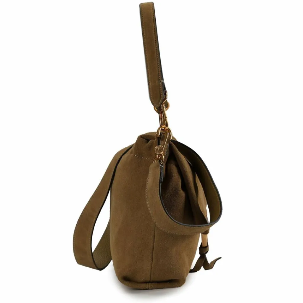 abro Schultertaschen<Temi Schultertasche Leder 26 cm mud