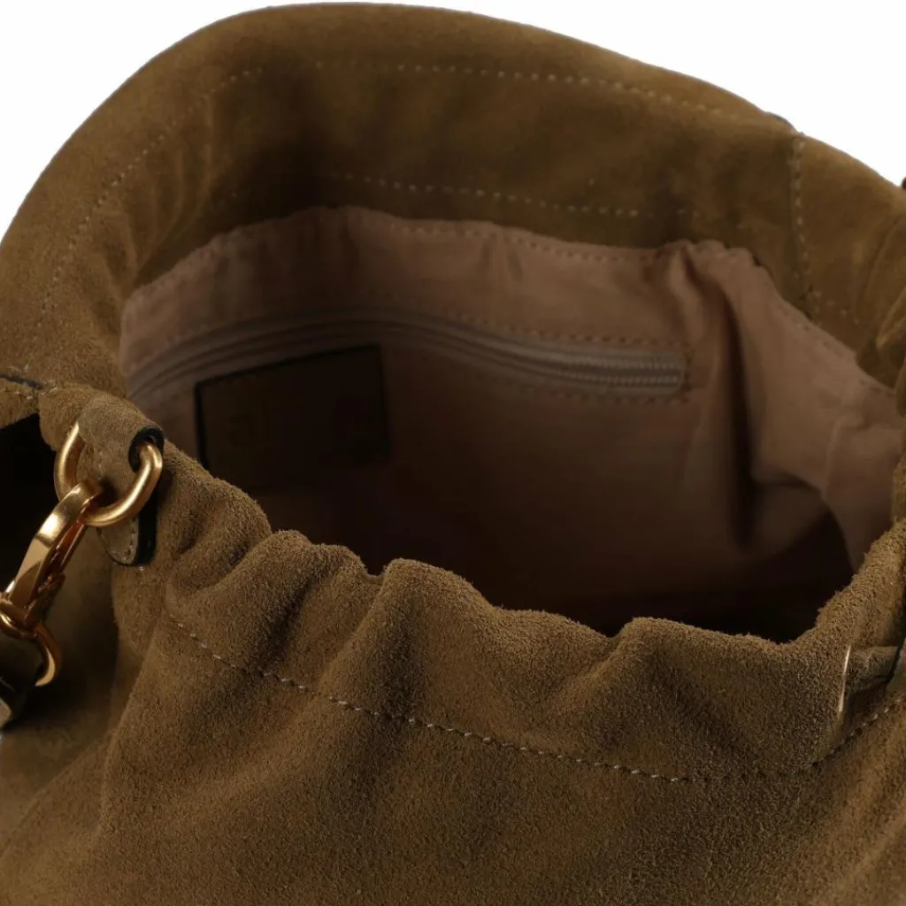 abro Schultertaschen<Temi Schultertasche Leder 26 cm mud