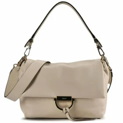 abro Schultertaschen<Temi Schultertasche Leder 26 cm beige