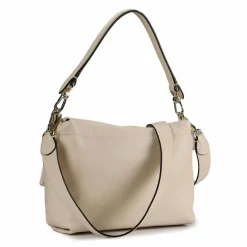 abro Schultertaschen<Temi Schultertasche Leder 26 cm beige