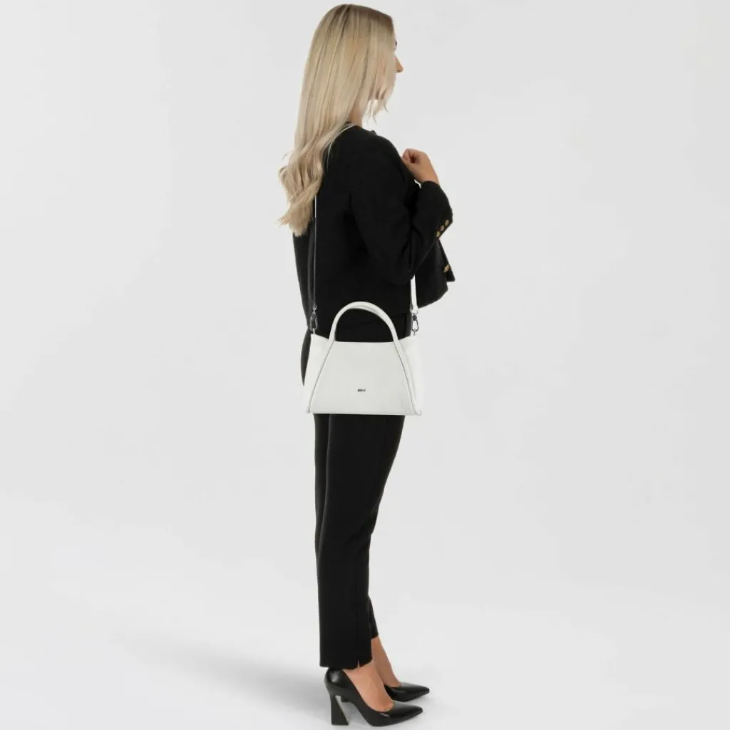 Clearance abro Willow Handtasche Leder 26.5 cm ivory