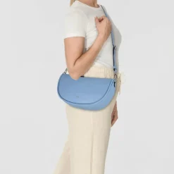 abro Schultertaschen<Willow Schultertasche Leder 34.5 cm light blue-fairy