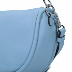 abro Schultertaschen<Willow Schultertasche Leder 34.5 cm light blue-fairy