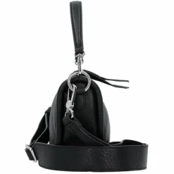New abro Willow Schultertasche Leder 21 cm black-nickel