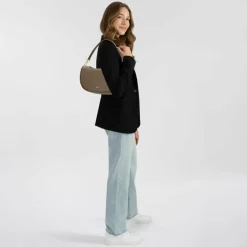 Best abro Willow Schultertasche Leder 35 cm military