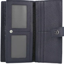 AIGNER Damengeldbörsen Querformat<Basics Geldbörse Leder 19 cm marine