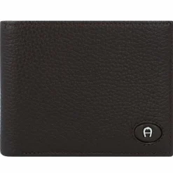 AIGNER Herrengeldbörsen Querformat<Basics Geldbörse Leder 12 cm ebony
