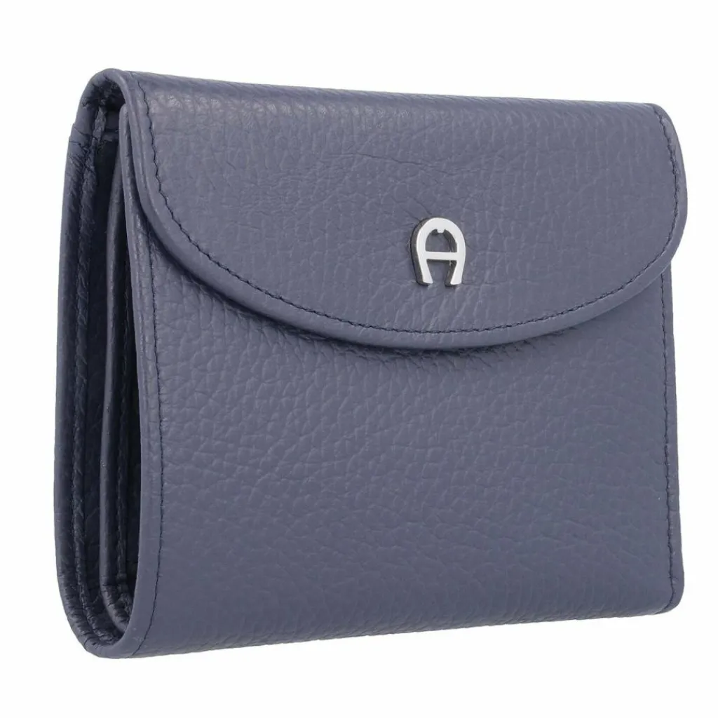 AIGNER Damengeldbörsen Querformat<Basics II Geldbörse Leder 12 cm marine