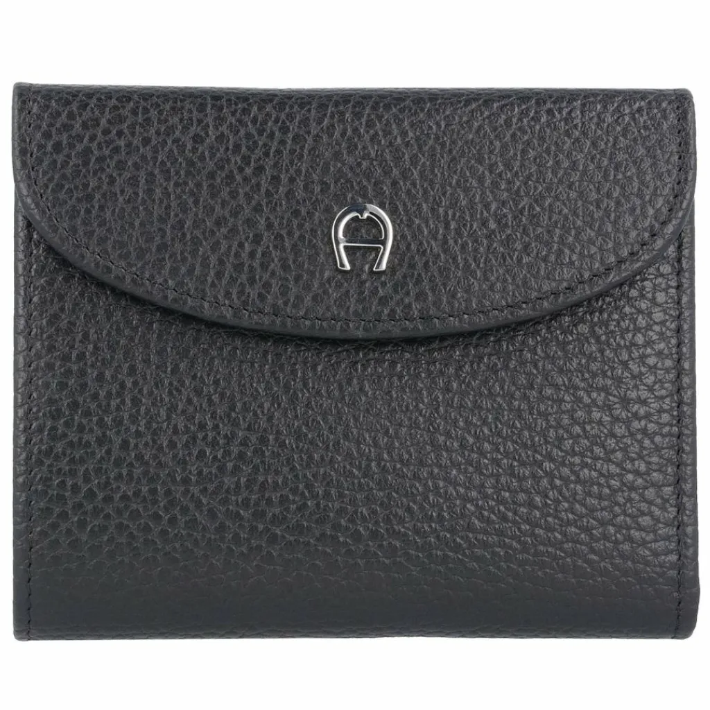 AIGNER Damengeldbörsen Querformat<Basics II Geldbörse Leder 12 cm schwarz