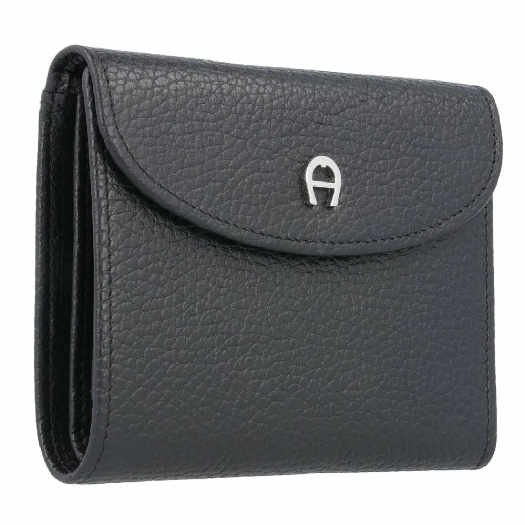 AIGNER Damengeldbörsen Querformat<Basics II Geldbörse Leder 12 cm schwarz