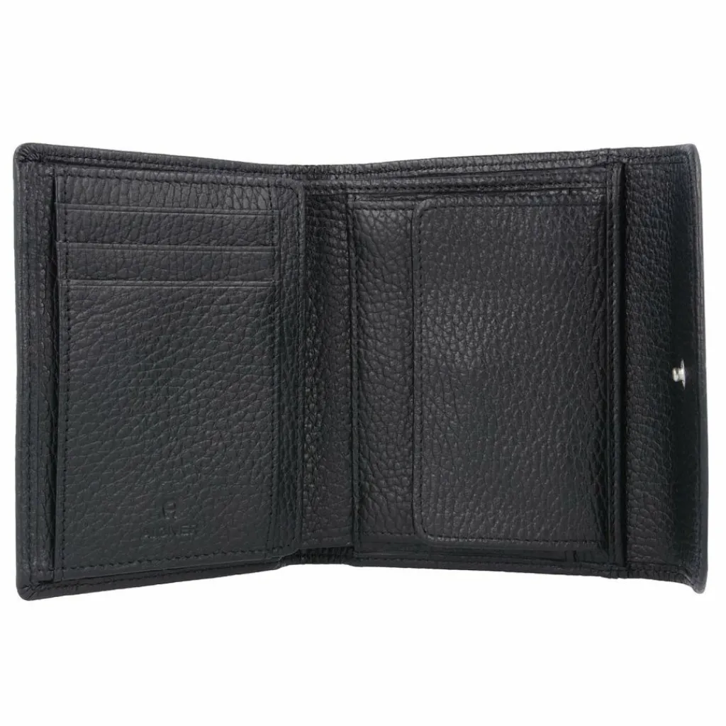 AIGNER Damengeldbörsen Querformat<Basics II Geldbörse Leder 12 cm schwarz