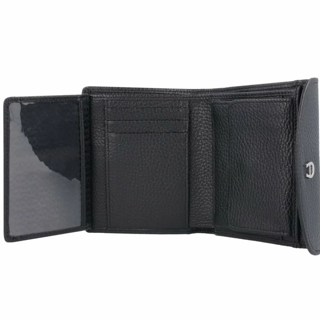AIGNER Damengeldbörsen Querformat<Basics II Geldbörse Leder 12 cm schwarz