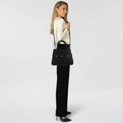 AIGNER Henkeltaschen<Cavallo Handtasche Leder 24 cm black