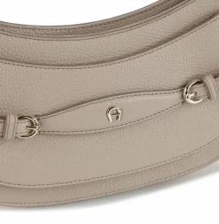 AIGNER Schultertaschen|Henkeltaschen<Cavallo Schultertasche Leder 26 cm alpaca beige