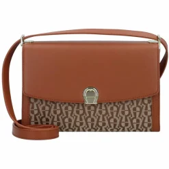AIGNER Umhängetaschen<Celeste Umhängetasche Leder 23.5 cm cognac brown