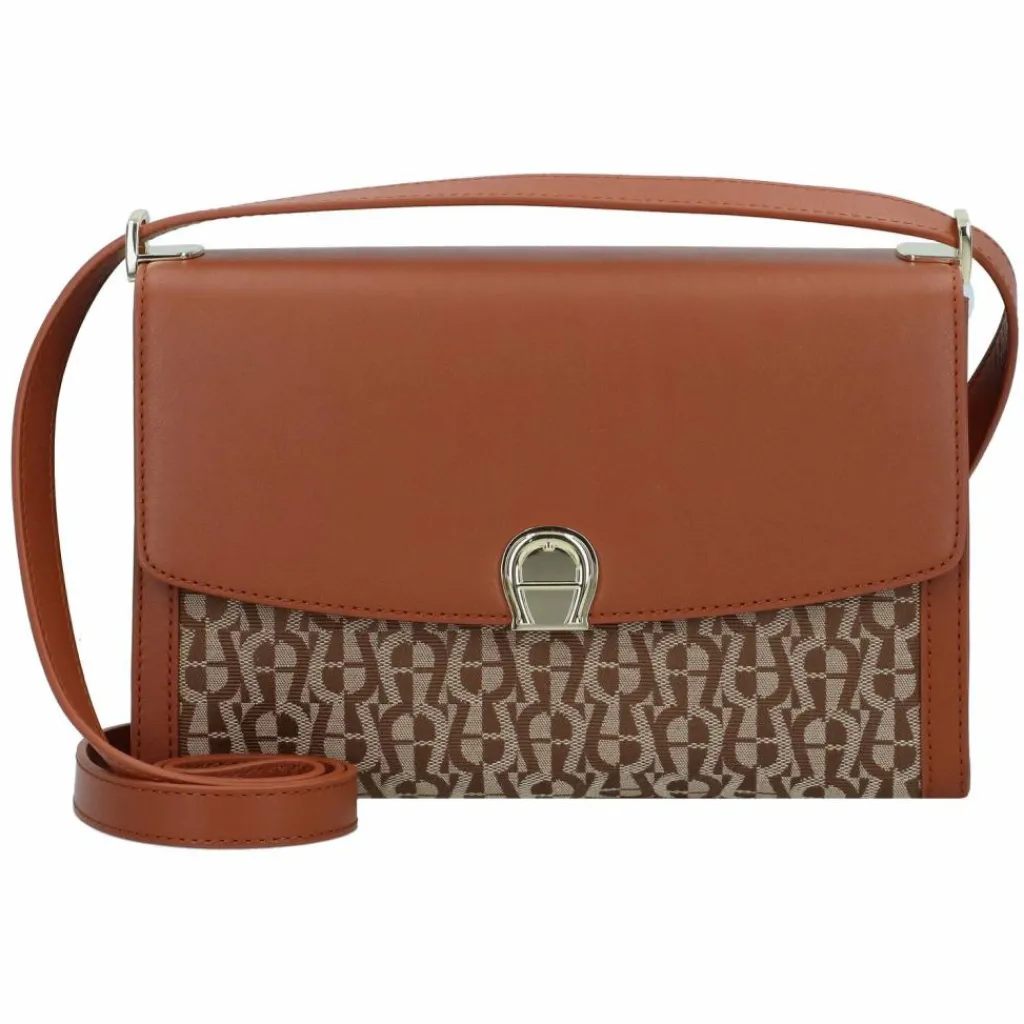 AIGNER Umhängetaschen<Celeste Umhängetasche Leder 23.5 cm cognac brown