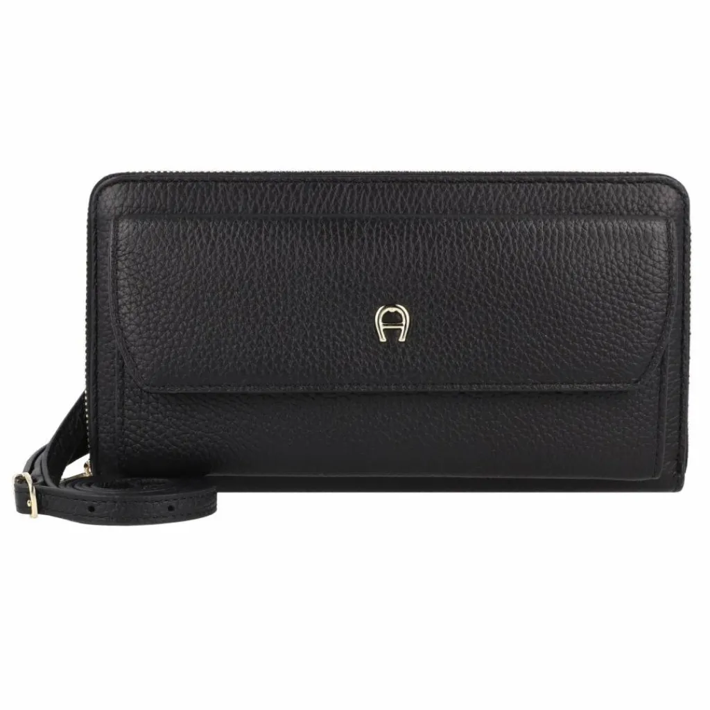 AIGNER Abendtaschen & Clutches<Clutch Geldbörse Leder 20 cm black