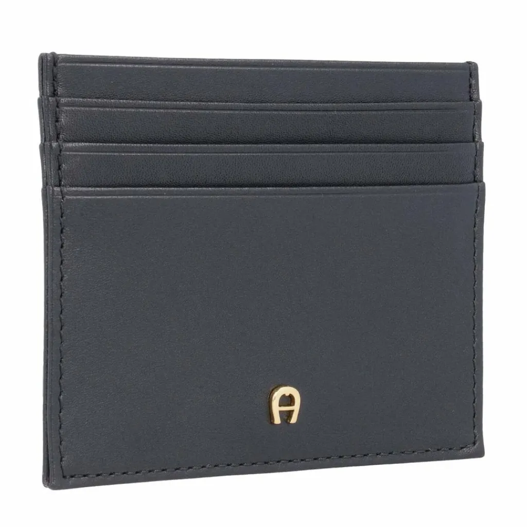 AIGNER Visitenkartenetuis<Daily Basis Kreditkartenetui Leder 10 cm schwarz