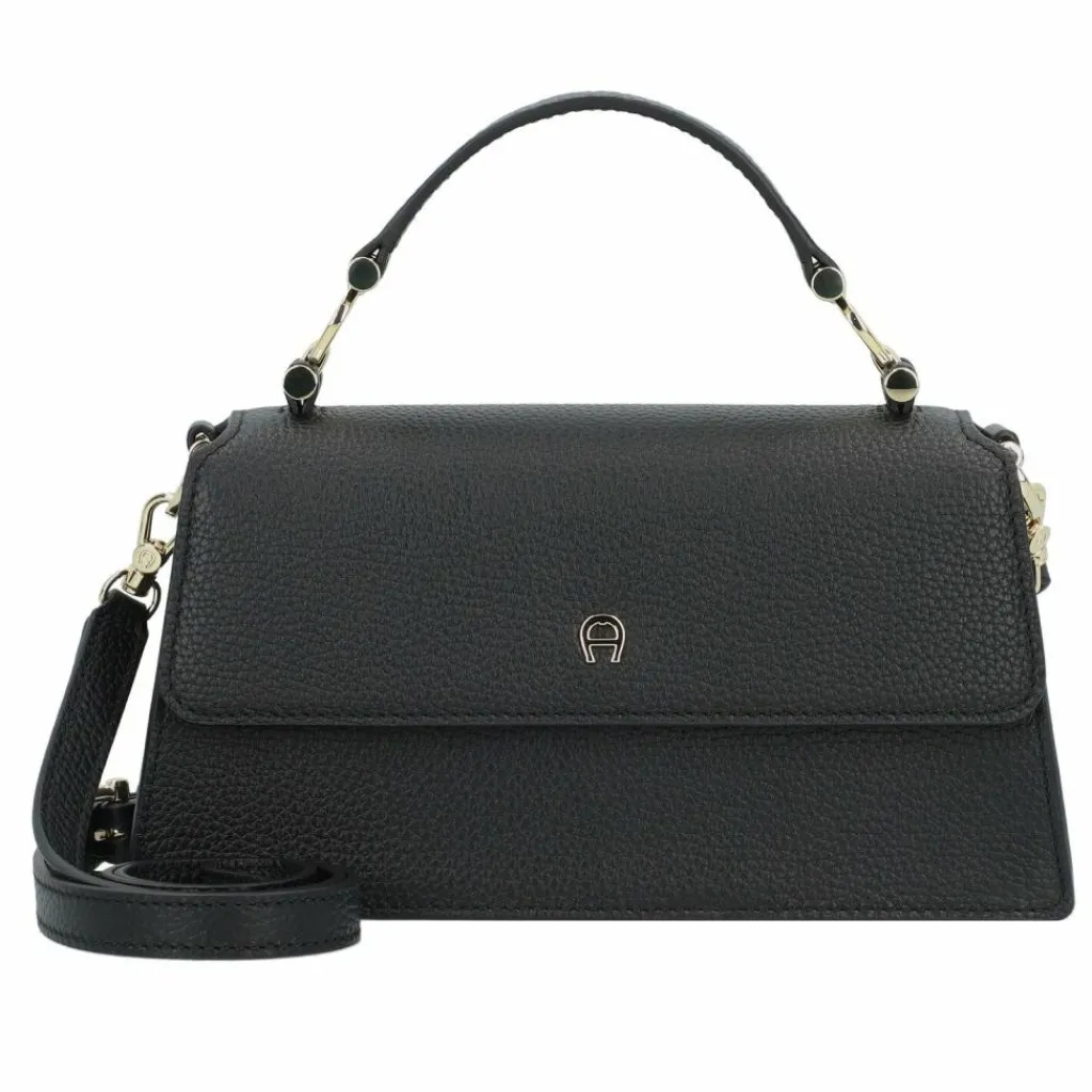 AIGNER Henkeltaschen<Delia Handtasche Leder 23 cm black