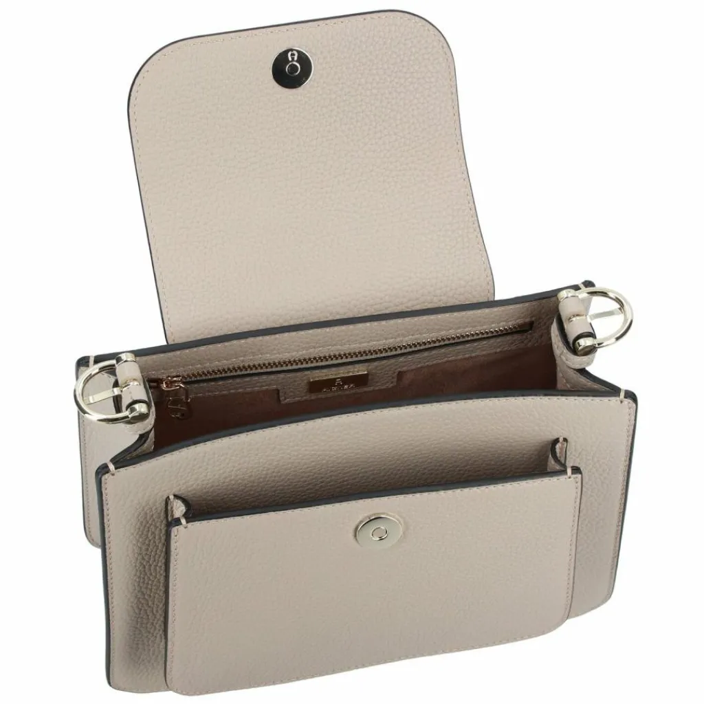 AIGNER Delia Handtasche Leder 24 cm alpaca beige