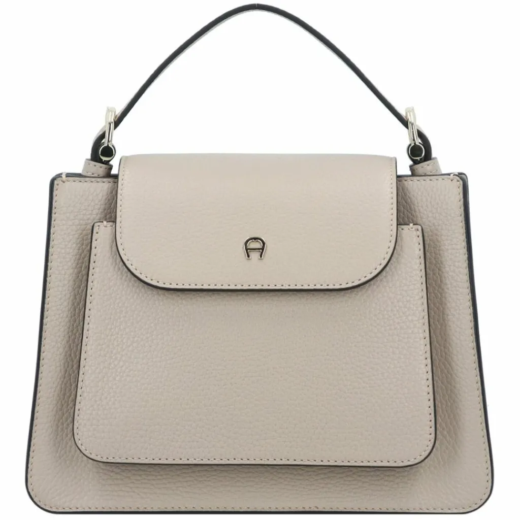 AIGNER Delia Handtasche Leder 24 cm alpaca beige