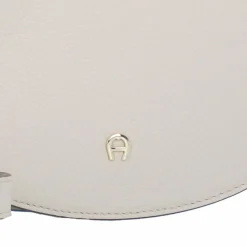 AIGNER Henkeltaschen<Delia Handtasche Leder 29.5 cm pearl white