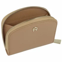 AIGNER Visitenkartenetuis<Diadora Kreditkartenetui RFID Schutz Leder 11 cm trench beige