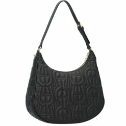 Sale AIGNER Diadora Schultertasche Leder 26 cm black