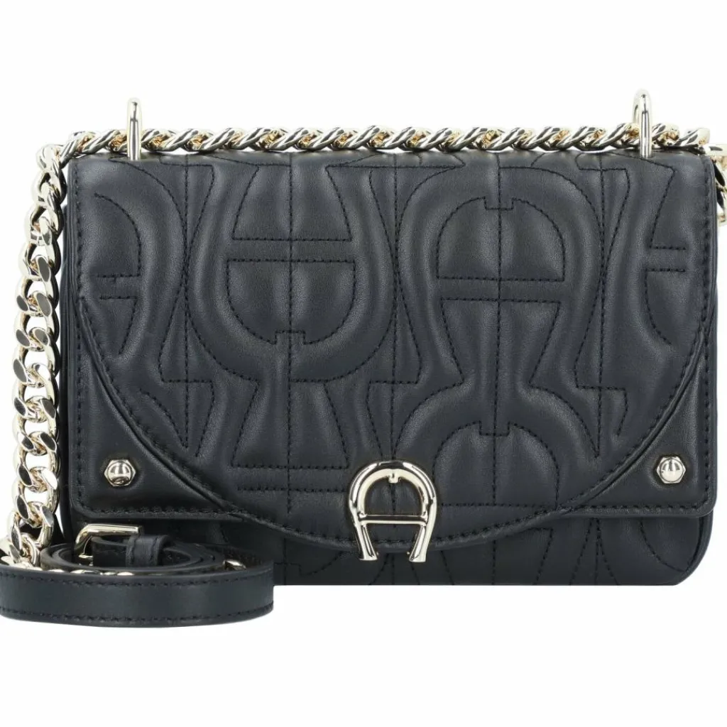 AIGNER Umhängetaschen<Diadora Umhängetasche Leder 21 cm black