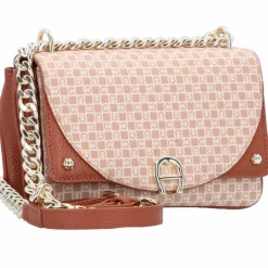 AIGNER Diadora Umhängetasche Leder 20 cm dadino beige