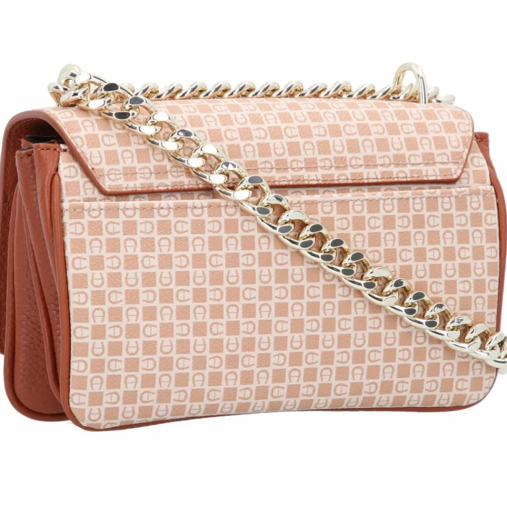 AIGNER Diadora Umhängetasche Leder 20 cm dadino beige