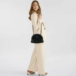 New AIGNER Dion Umhängetasche Leder 25 cm black