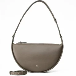 AIGNER Schultertaschen<Eliza Schultertasche Leder 25 cm acacia brown