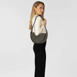 AIGNER Schultertaschen<Eliza Schultertasche Leder 25 cm acacia brown