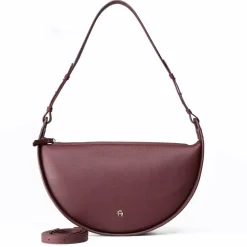 Clearance AIGNER Eliza Schultertasche Leder 25 cm port red