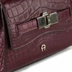 Hot AIGNER Farah Handtasche Leder 19 cm port red