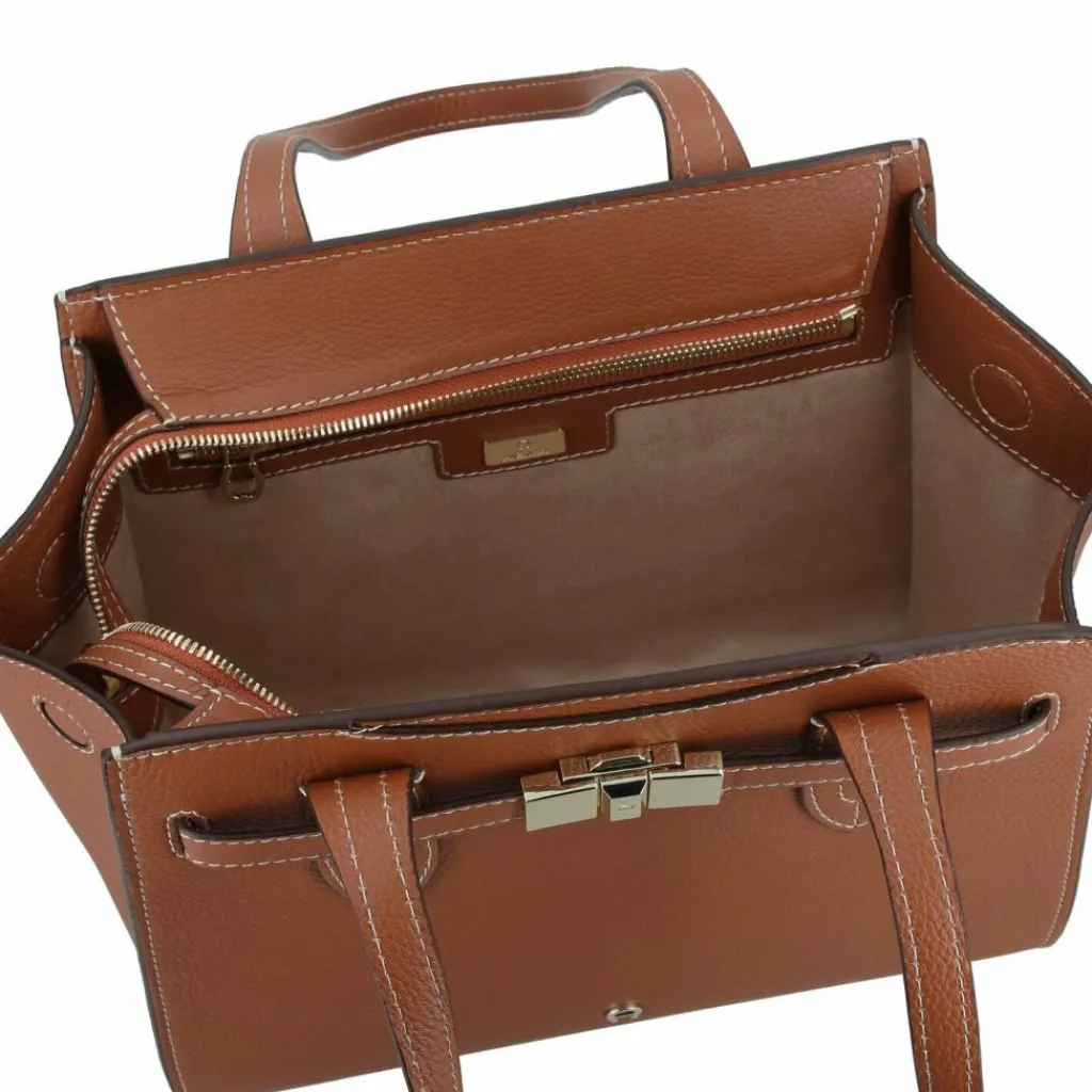 AIGNER Henkeltaschen|Schultertaschen<Farah Schultertasche Leder 38 cm cognac brown