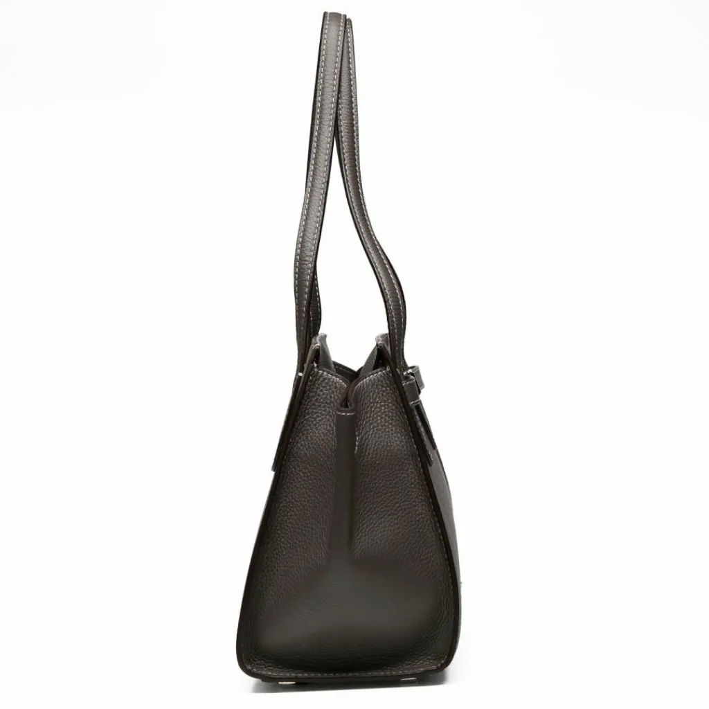 Online AIGNER Farah Schultertasche Leder 38 cm acacia brown