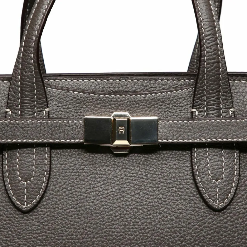 Online AIGNER Farah Schultertasche Leder 38 cm acacia brown