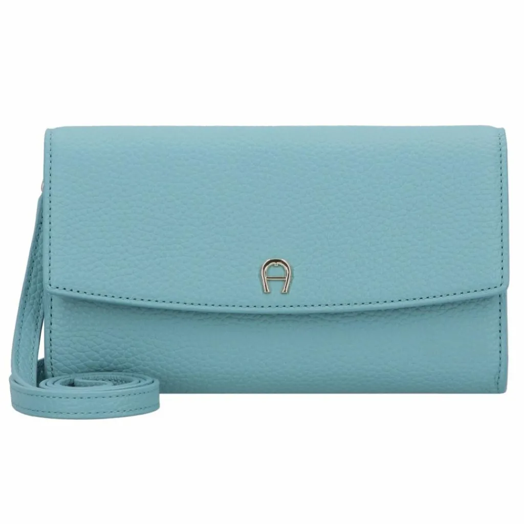 AIGNER Fashion Clutch Geldbörse Leder 12.5 cm aquamarine blue