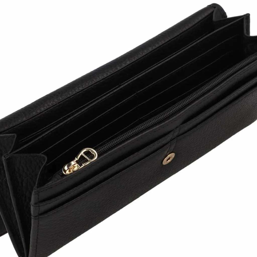 AIGNER Damengeldbörsen Querformat<Fashion Geldbörse RFID Schutz Leder 20 cm black