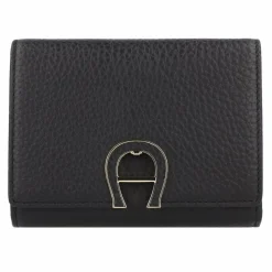 Clearance AIGNER Fashion Geldbörse RFID Schutz Leder 12.5 cm black
