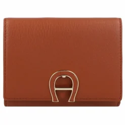 AIGNER Damengeldbörsen Querformat<Fashion Geldbörse RFID Schutz Leder 12.5 cm cognac brown