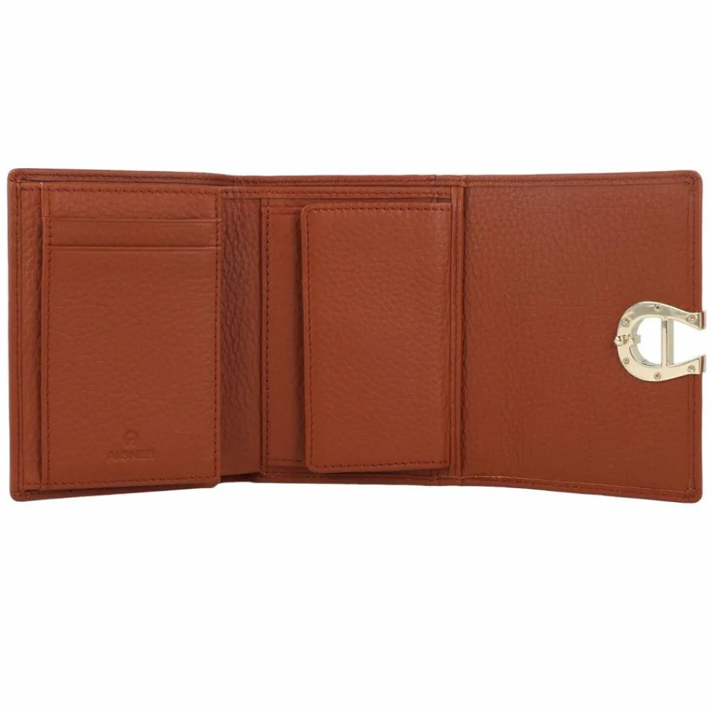 AIGNER Damengeldbörsen Querformat<Fashion Geldbörse RFID Schutz Leder 12.5 cm cognac brown
