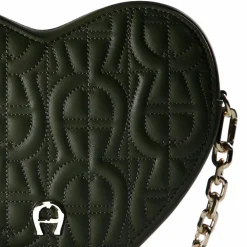 AIGNER Schultertaschen<Fashion Schultertasche Leder 19 cm dark olive