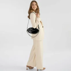 AIGNER Umhängetaschen<Fashion Umhängetasche Leder 23 cm black