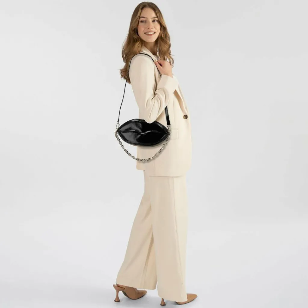 AIGNER Umhängetaschen<Fashion Umhängetasche Leder 23 cm black