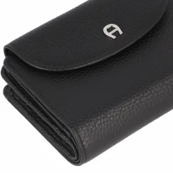 Damen AIGNER Geldbörse RFID Schutz Leder 14 cm